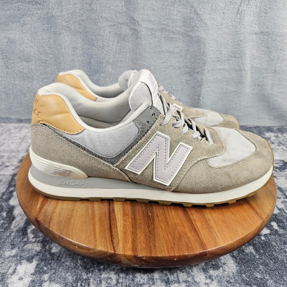 New Balance 574 Tencel Steel Rose Water Womens Size 11 B Suede Sneakers WL574NA2